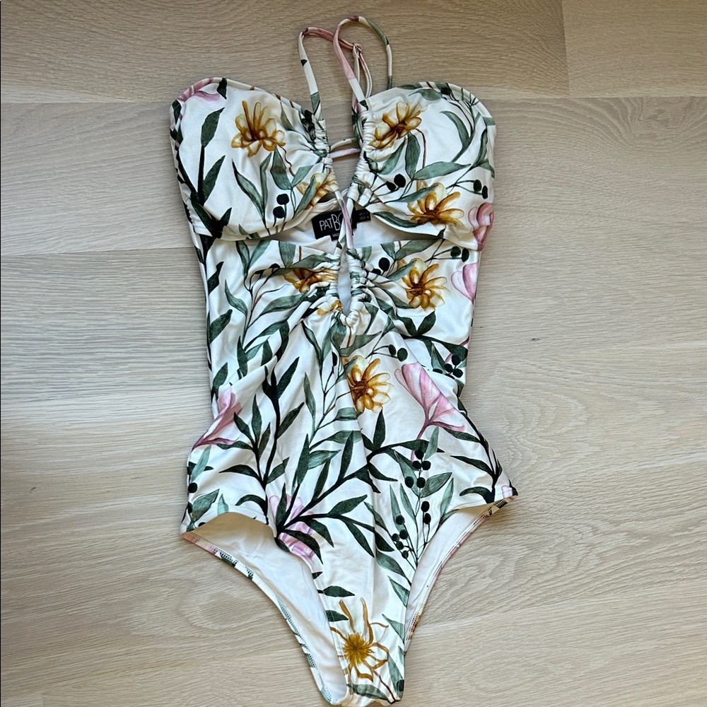 PatBO Tropical Floral One-Piece Swimsuit